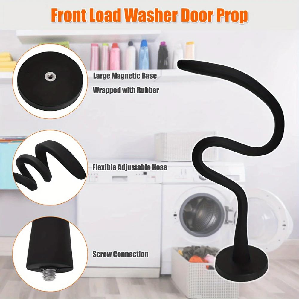 2025Magnetic Washer Door Prop-Stabilizer for Front Load Machines-Easy-Install, Flex Design-Fits Most Washers & RV Laundry Doors