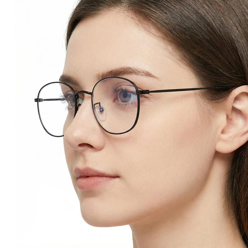 Luxury Small Metal Reading Glasses Men Women Classic Black Presbyopic Glasses Male Anti-blue Light Multifocal Glasses