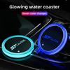 Suitable for ST STLine Vignale Taurus Kuga Induction Colorful Atmosphere Light Car Luminous Water Coaster Non-slip Mat WA5