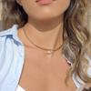 Gold Plated Pendant Necklace Stainless Steel Neck Collar Retro Neck Chain  Fashion Jewelry
