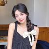2pcs Long Tassel Ribbon Bow Headband Elegant Solid Color Girls Hair Accessories Double Layer Hairpin Hair Grips