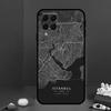 Ins Travel Country Sketch City Map For Samsung Galaxy M31 M51 M33 M13 M23 M53 M15 M55 M14 M34 M54 M20 M30s M32 M52 Phone Case