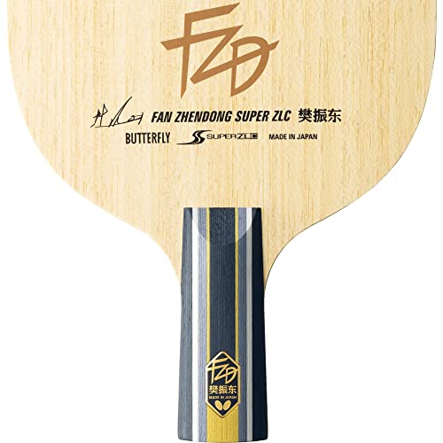 Butterfly Table Tennis Racket Fan Zhendong SUPER ZLC-CS Chinese Style Pen 24210 Blade Size: 161 x 150mm (Round)