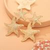 Bohemia Punk Metal Starfish Stud Earrings For Women Gold Color Sea Star Geometric Earrings Summer Beach Jewelry