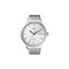 Mechanical Movement Stainless Steel Strap Watch Men's Watches White Dial NJ0080-50A
