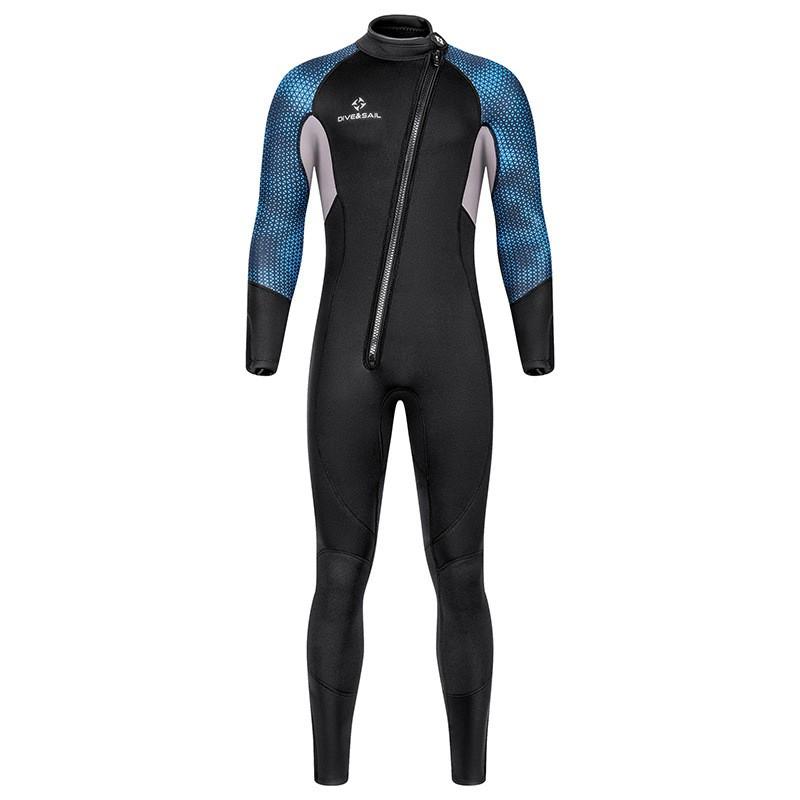 

Diving Suit Men s 3MM Thermal Insulation One-piece Front Open Zipper Cold-proof Snorkeling Swimming Surfing XXXL