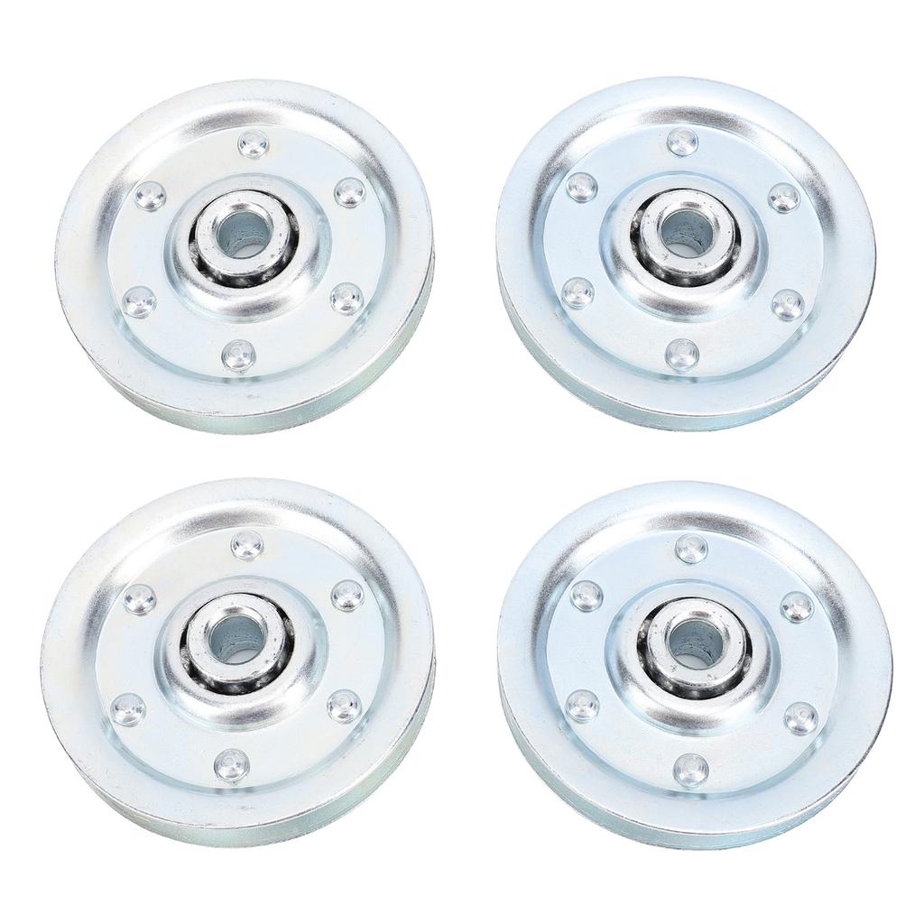 4PCS 3in Heavy Duty Garage Door Pulley Kit Zinc Plated Quiet 200LB Rated Load for Most Garage Doors