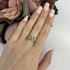 Серебряное кольцо с натуральным изумрудом 1.335ct (2111443)