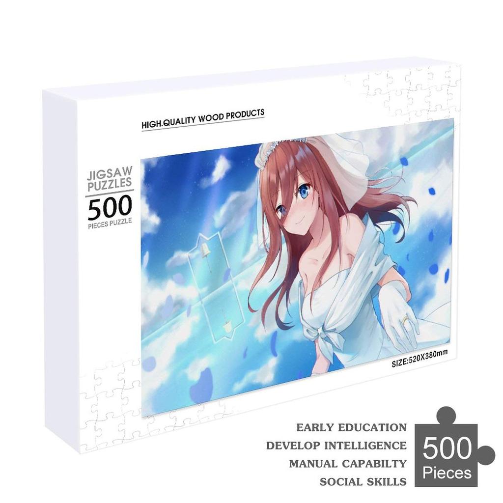 The Quintessential Quintuplets Jigsaw Puzzle Wooden Jigsaw Puzzle Wooden Puzzle for Adults Puzzle for Children Popular Anxiety and Stress Relief