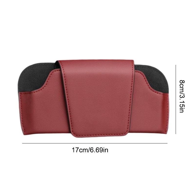 Magnetic Car Sunglasses Holder Case Universal Auto Sun Visor Glasses Box Clip Sunglasses Holder Fastener Eyeglasses Storage