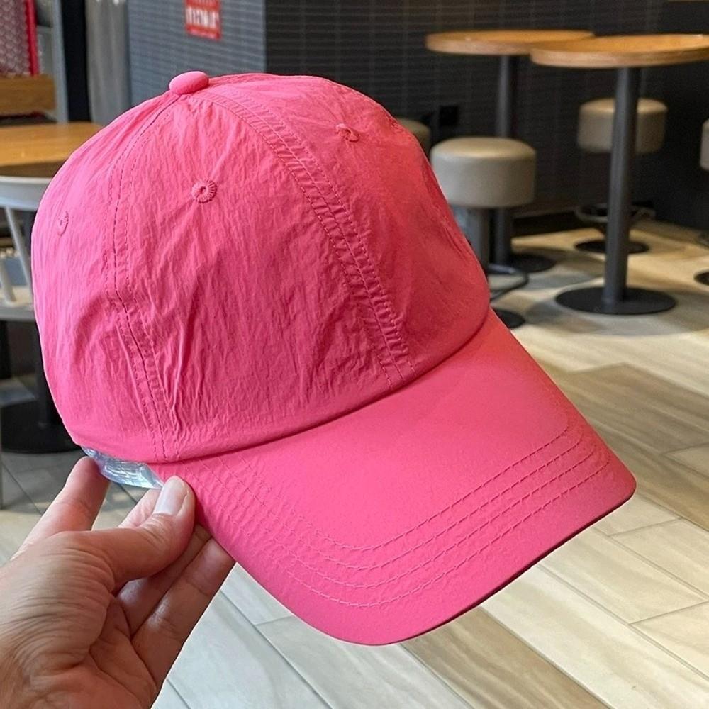 Anime Quick-Drying Baseball Cap Korean Style Peaked Cap Retro Solid Color Sun Hat Sports