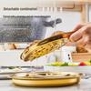 ZISIZ Stainless Steel Divided BBQ Plate