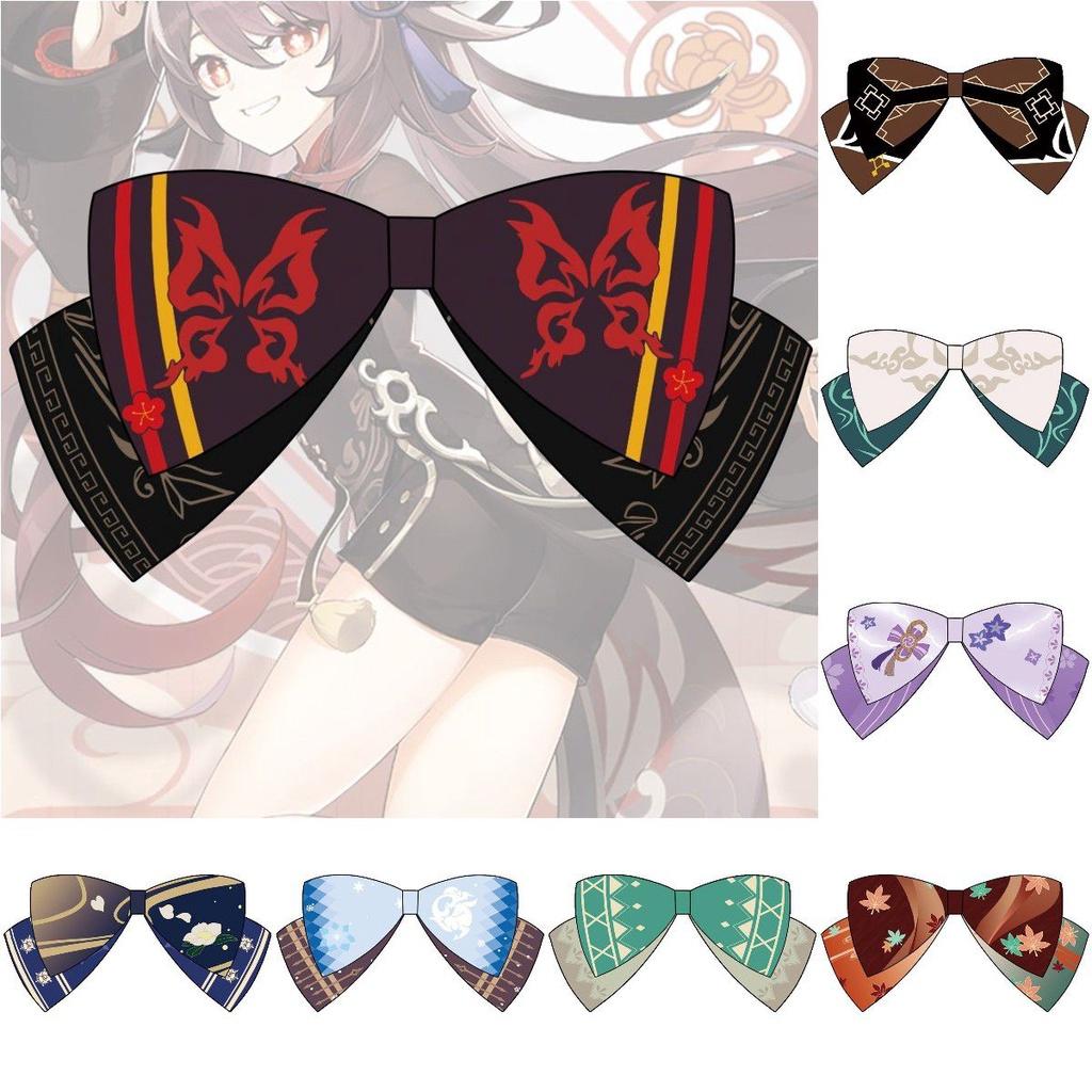 Anime Genshin Impact Hutao Bow Hairpin Hair Accessories For Girls Realistic And Delicate Design