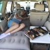 Inflatable Car Travel Bed Camping Mattress With Pillows Mattress SUV Sleeping Pad 175cm*130cm Honeycomb Style Comfort