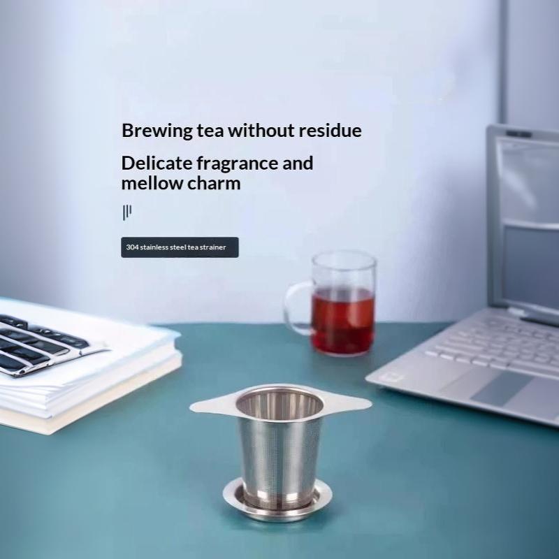 Loose Leaf Tea Infuser Stainless Steel Single/Double Handle With Lid Fine Mesh Leak Proof Hanging Coffee Filter Strainer