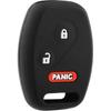 USARemote Keyless Entry Remote Key Fob Cover Silicone Rubber Skin 3-Button Replacement for Honda Fit Odyssey Ridgeline Pilot (CWTWB1U545)
