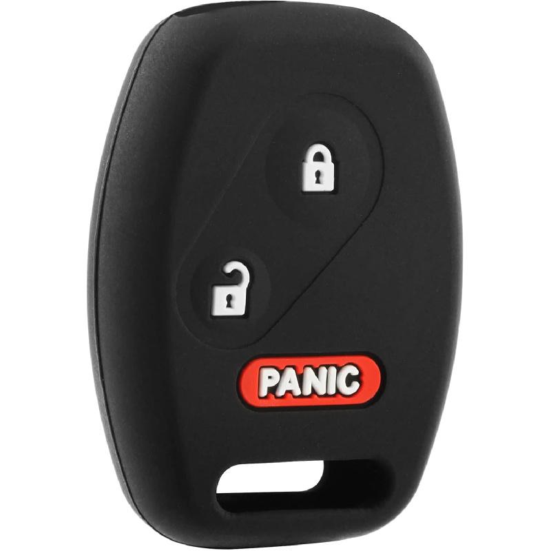 USARemote Keyless Entry Remote Key Fob Cover Silicone Rubber Skin 3-Button Replacement for Honda Fit Odyssey Ridgeline Pilot (CWTWB1U545)