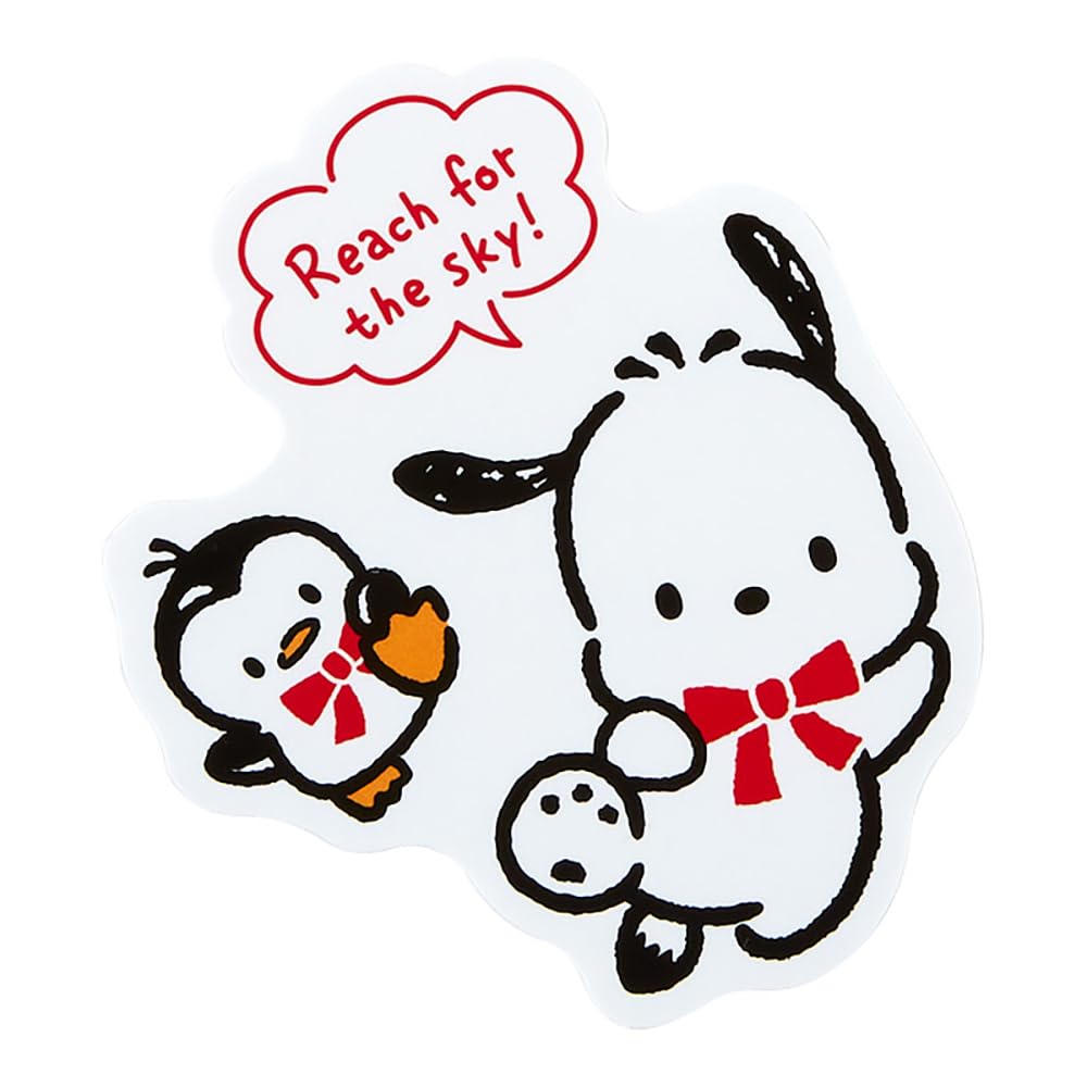 Sanrio Sanrio Pochacco klistremerkesett 35-årsjubileum rødt bånd Designsegl Pochacco Pochacco Skrivesaker Skrivesaker klistremerke 35-årsjubileum Bursdag
