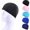 Solid Nylon Color Swimming Cap Durable High Elasticity Hat Outdoor Activities