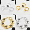 Geometric Crystal Jewelry Set For Women With Silver Copper Finish For Stylish Gift Giving