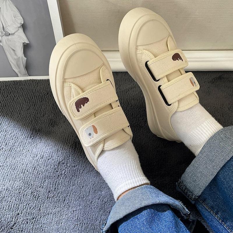 Student Little White Shoes Low Top Casual Shoes Women Sneakers 2024 Spring/Summer New Canvas Women's Shoes  Med (3cm-5cm)