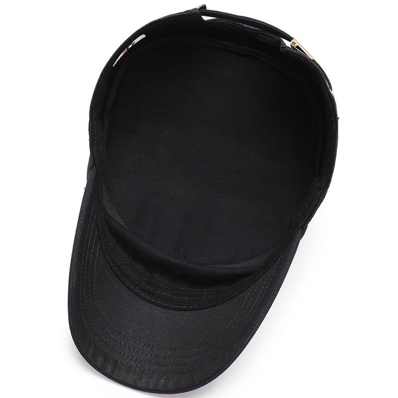 Herren-Vierjahreszeiten-Entenschnabel-Militärkappe - Flache Sonnenkappe für Outdoor-Reisen