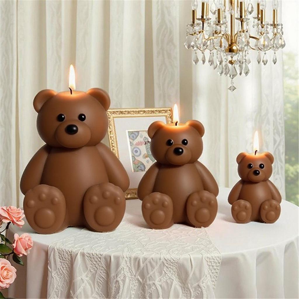 Silikon Bärenform Duftkerzenform Für Heimdekorationen Bastelprojekte Und Künstlerische Kreation Mit Feinem Detail