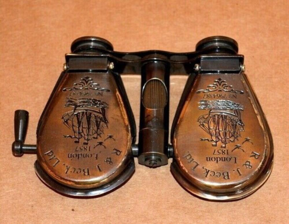 Antikes Messing Fernglas Maritim Vintage Geschenk Nautisches Monokular Teleskop Geschenke