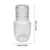 Water Carafe with Cup Snowflake Design Vintage Pitcher Glass Carafe for Tea Coffee Milk Juice Drink Tea Coffee Milk Juice