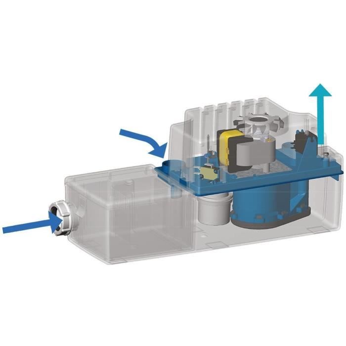 Pompe De Relevage De Condensats - SFA - Sanicondens Best Flat - Pour Chaudière Au Sol - 45 dBA - Neutralisation Des Condensats