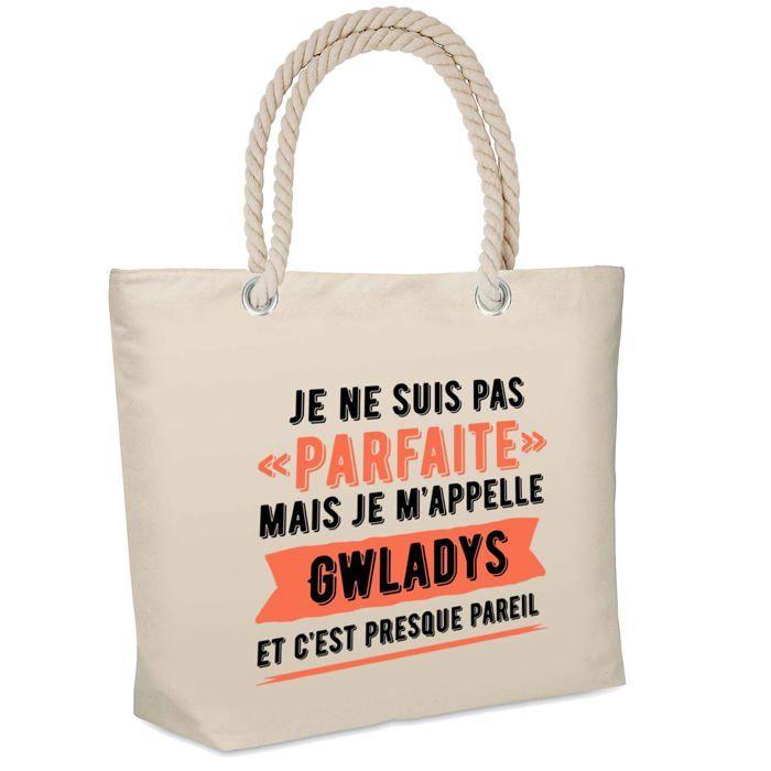 Sac de plage - PLANETEE - isotherme Gwladys Parfaite - Coton beige - Grande contenance - Anses solides