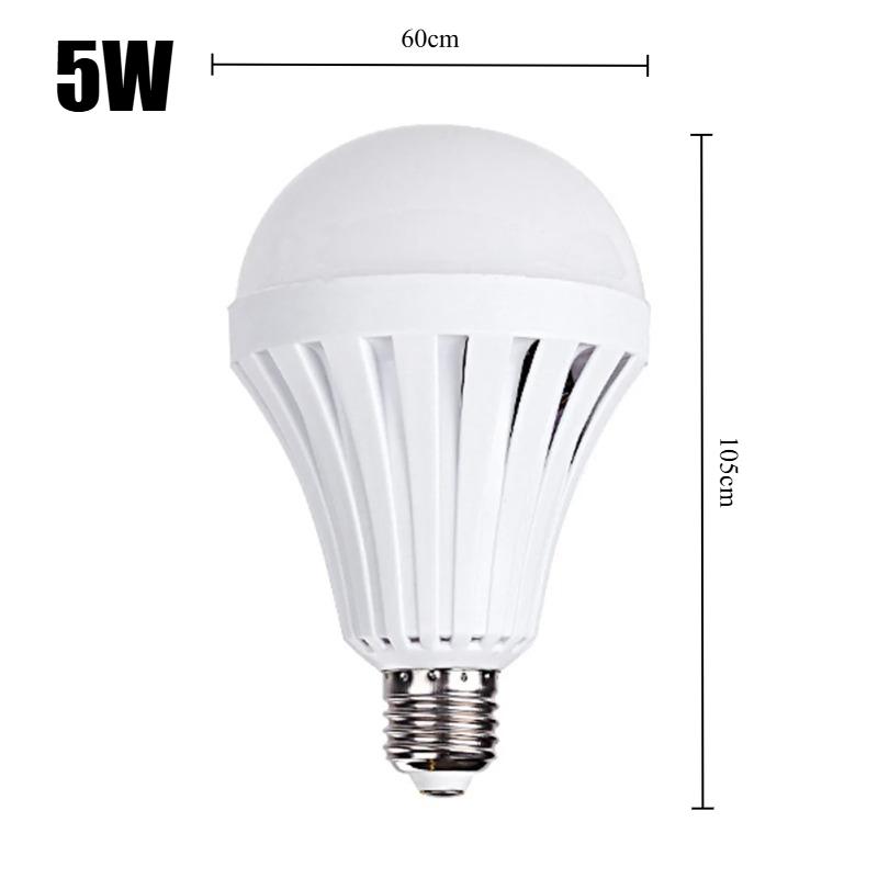 

5/7/9/12/15W Портативні прожектори Акумуляторні світлодіодні лампи E27 Розумна аварійна лампа Автоматичне вмикання при контакті з водою Лампочки для кімнати Різдвяні вогні 5W