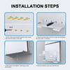 Wall Mount Host Stand with 2 Controller Hook Host Universal Wall Bracket Wall Holder Stand for Playstation 5 Slim/Playstation 5