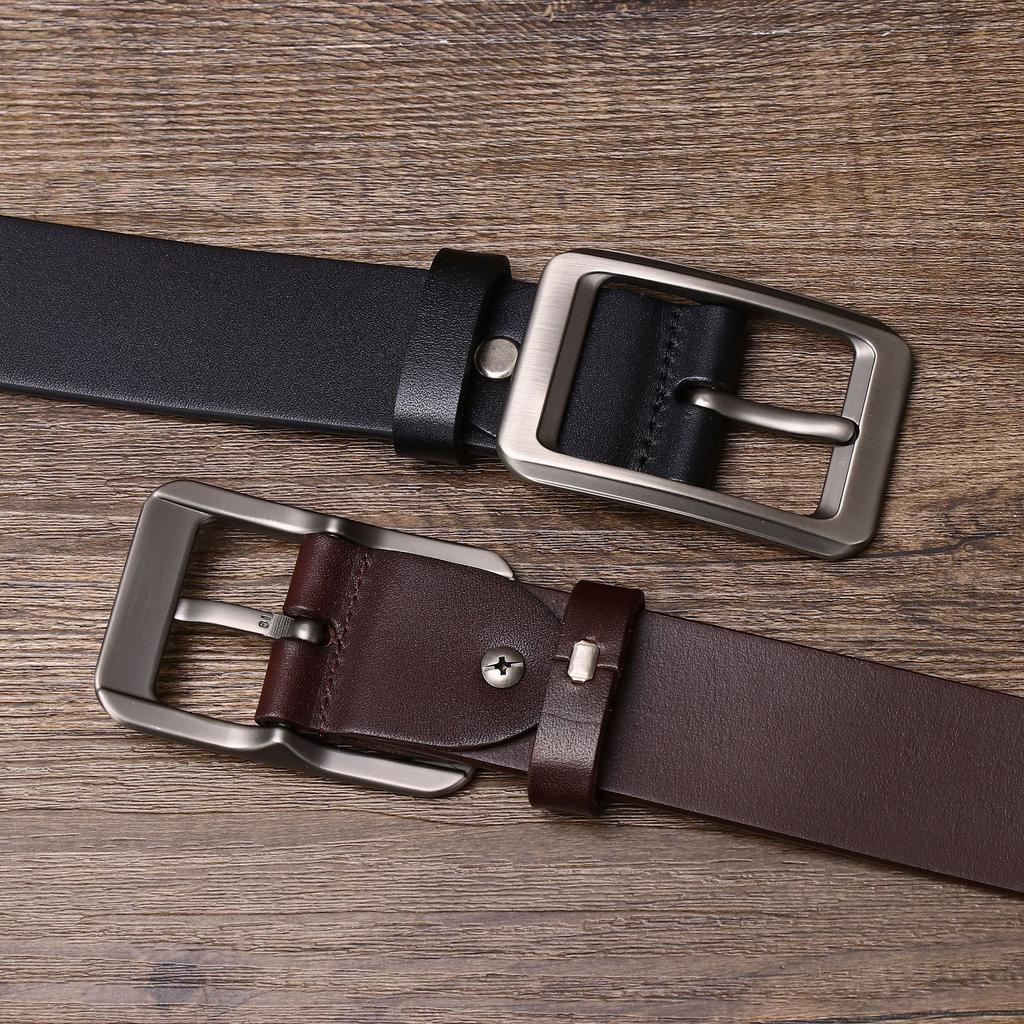 Rough And Domineering Business Belt Men'S Genuine Leather First Layer Cowhide Casual Versatile Formal Pants Belt Men'S Explosion