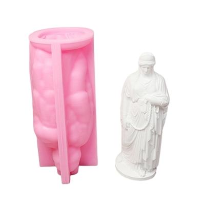 Goddess Statue Silicone Candle Molds for Epoxy Resin Candle Soap Making Home Decoration Cement Gypsum Silicone Molds