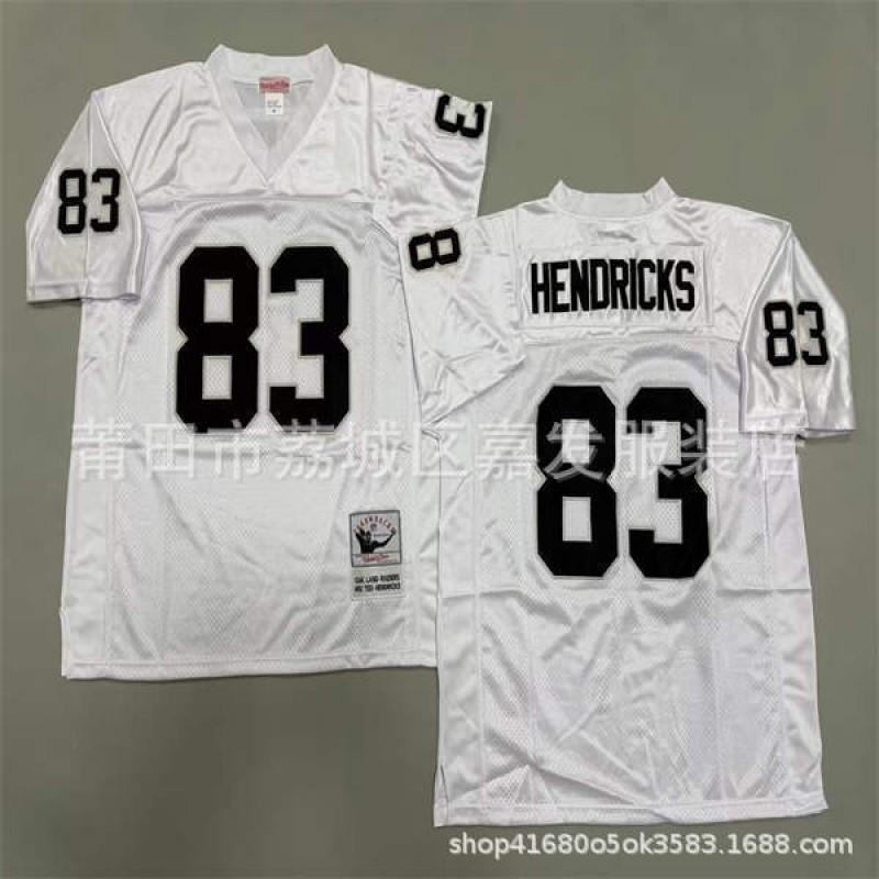 Rugby Jersey Oakland Raiders Retro Style Embroidered Football Uniform Mens Cotton Sport Shirt