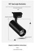 Ultra-Bright COB LED Track Spotlight for Clothing Stores - Surface-Mounted, Energy-Saving, Ideal for Commercial Background Walls