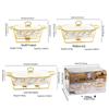 Luxury Ceramic Tableware Set: Rectangular Baking Pan, Casserole Stand, Candle-Heated Soup & Dry Pot
