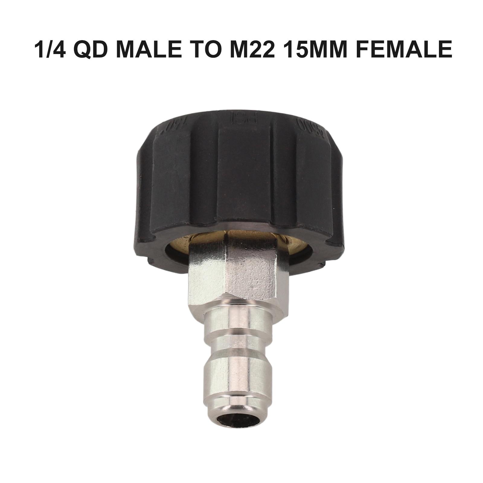 Quick Connector Quick Connector 1/4 3/8 Inch Sliver 1/4 QD male to M22 15mm female