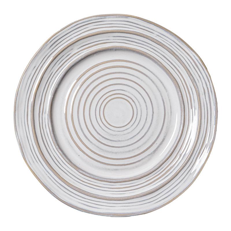 Plates, Retro And Beautiful Dinner Plates, Ceramic Household Dishes, High-End Tableware Plates, Vegetable Plates