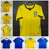 Maglia Calcio Uomo Donna Squadra Nazionale Brasile Vintage 1998 2002 2006 2010 Casa Trasferta Maglia Fan Manica Corta Traspirante Moda