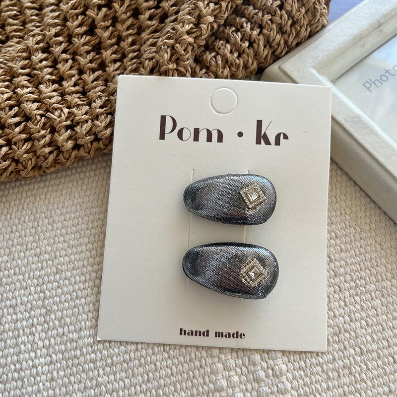 

Новая заколка для волос в виде сердца и бабочки из серебристой кожи с бриллиантами – Универсальная модная заколка-уточка