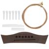 Guitar Bridge Set String Stud Bovine Bone Nut Saddle Stringed Instrument Replacement Parts