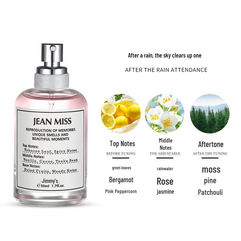 Douyin Rotating Paris No Man's Rose Perfume - Long-Lasting, Light Fragrance for Women, Student Favorite