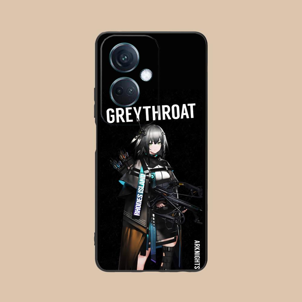 Arknights Greythroat Matte Mobile Phone Case for OPPO Find X9 X8 X7 X6 X5 X3 X2 Plus S Pro Ultra Lite Colorful Printing Cover