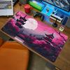 Purple Japanese Landscape Mousepad X Computer Gamer Desk Pad XXL Extended Office Laptop Accessories Keyboard Protector Mat