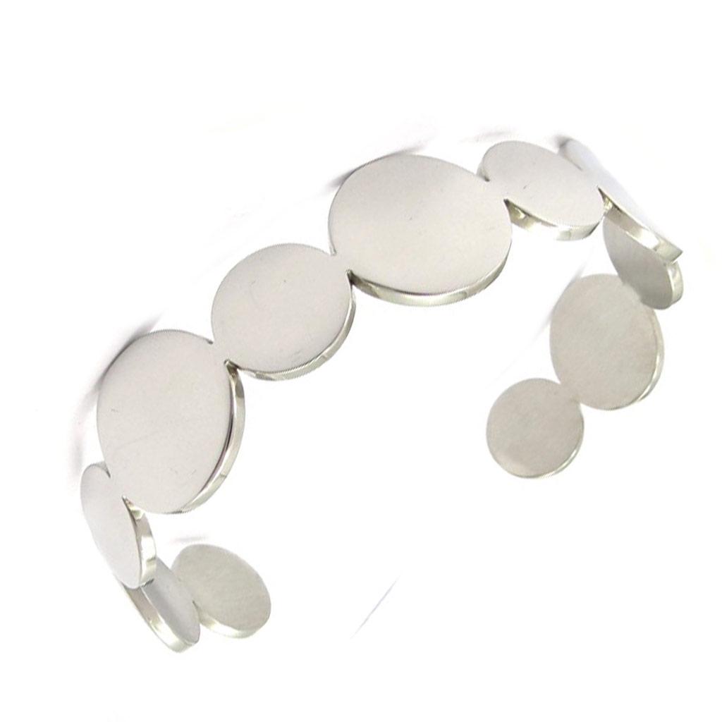 Buy Les Trésors De Lily [K3374] - Silver 'Choreography' Steel Bracelet 