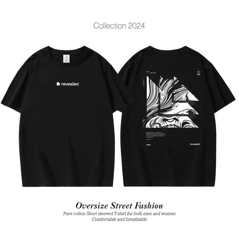 Hardwell Revealed Top 100 Dj Short-sleeved Cotton T-shirt Men's Oversize Loose Top Summer Women's Electronic Music Festival Top