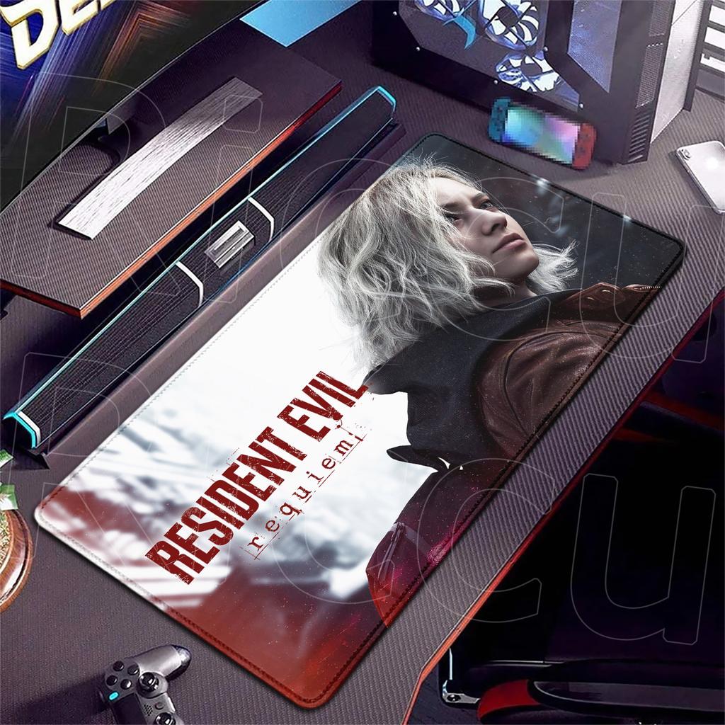 XXL HD Resident Evil Requiem Mouse Pad Rug Expand Desk Mat Large Non-slip Keyboard Ergonomic Office Rubber PC Accessories carpet