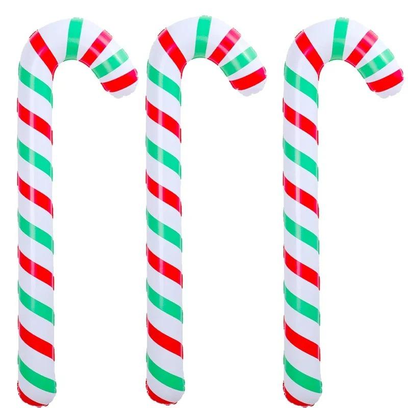 1/10x Grandi Bastoncini di Zucchero Gonfiabili Decorazioni per Feste di Natale da Interno/Esterno Decorazioni per Giardino Bastoncini di Zucchero Gonfiabili Pendenti per Albero di Natale